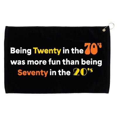 Being Twenty In The 70s Was Much More Fun Than Grommeted Golf Towel
