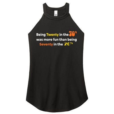 Being Twenty In The 70s Was Much More Fun Than Women's Perfect Tri Rocker Tank