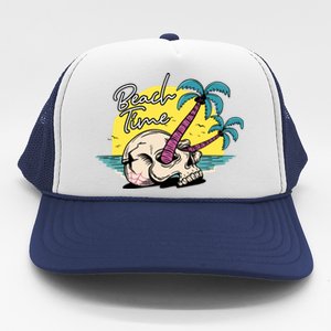 Beach Time Island Beach Funny Gift Trucker Hat