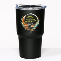 Bonsai Tree In Japanese Zen Buddhist Enso Circle Christmas Tumbler