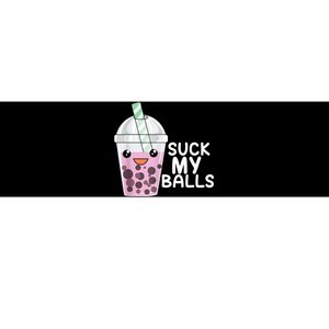 Boba Tea I Suck My Balls I Bubble Tea Anime Kawaii Meaningful Gift Bumper Sticker