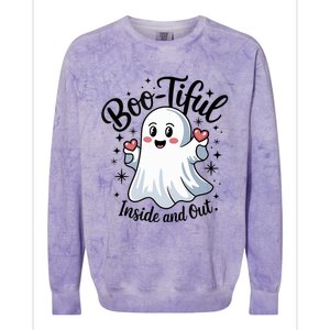 Boo Tiful Inside And Out – Cute Halloween Apparel Colorblast Crewneck Sweatshirt