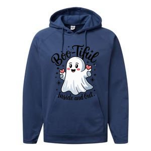 Boo Tiful Inside And Out – Cute Halloween Apparel Performance Fleece Hoodie