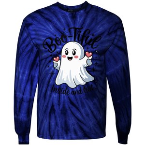 Boo Tiful Inside And Out – Cute Halloween Apparel Tie-Dye Long Sleeve Shirt