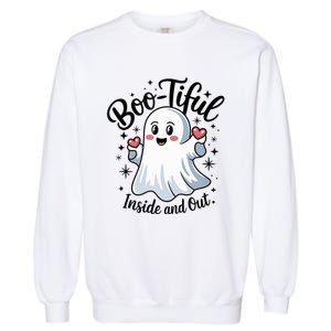 Boo Tiful Inside And Out – Cute Halloween Apparel Garment-Dyed Sweatshirt