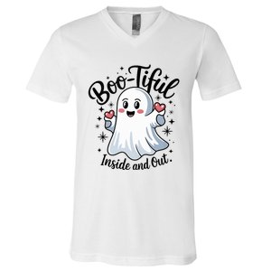 Boo Tiful Inside And Out – Cute Halloween Apparel V-Neck T-Shirt