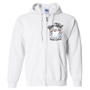 Boo Tiful Inside And Out – Cute Halloween Apparel Full Zip Hoodie