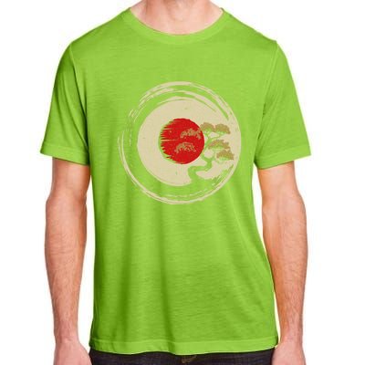 Bonsai Tree In Japanese Zen Buddhist Enso Circle Gift Adult ChromaSoft Performance T-Shirt