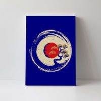 Bonsai Tree In Japanese Zen Buddhist Enso Circle Gift Canvas