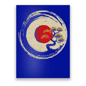 Bonsai Tree In Japanese Zen Buddhist Enso Circle Gift Poster