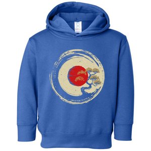 Bonsai Tree In Japanese Zen Buddhist Enso Circle Gift Toddler Hoodie