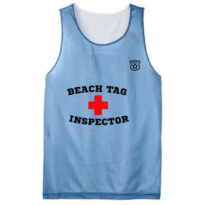 Beach Tag Inspector Mesh Reversible Basketball Jersey Tank