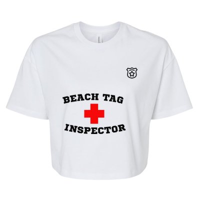 Beach Tag Inspector Bella+Canvas Jersey Crop Tee