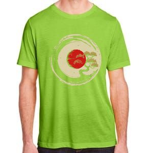 Bonsai Tree In Japanese Zen Buddhist Enso Circle Cool Gift Adult ChromaSoft Performance T-Shirt