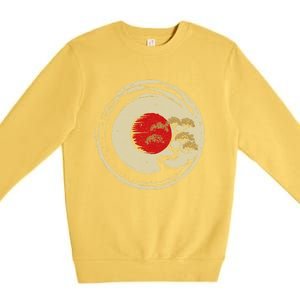 Bonsai Tree In Japanese Zen Buddhist Enso Circle Cool Gift Premium Crewneck Sweatshirt