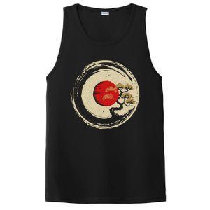 Bonsai Tree In Japanese Zen Buddhist Enso Circle Cool Gift PosiCharge Competitor Tank