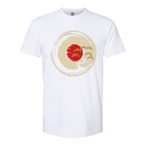 Bonsai Tree In Japanese Zen Buddhist Enso Circle Cool Gift Softstyle CVC T-Shirt