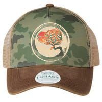 Bonsai Tree in Enso Circle Japanese Zen Legacy Tie Dye Trucker Hat