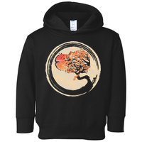 Bonsai Tree in Enso Circle Japanese Zen Toddler Hoodie