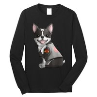 Boston Terrier I Love Mom Tattoo Dog Mothers Day Gift Long Sleeve Shirt