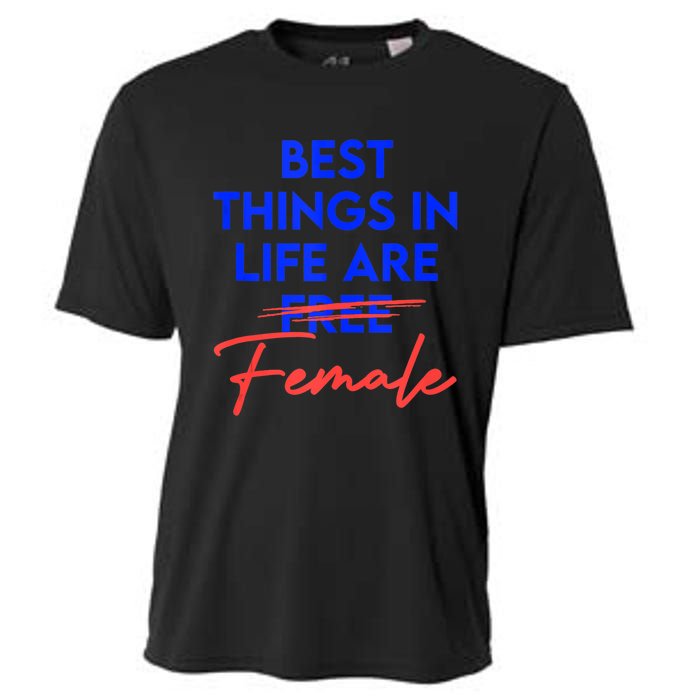 Best Things In Life Are Female Women's International Day RBG Cooling Performance Crew T-Shirt