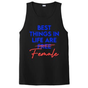 Best Things In Life Are Female Women's International Day RBG PosiCharge Competitor Tank