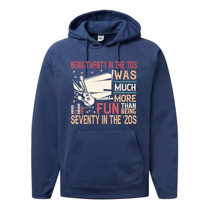 Being Twenty In The 70s Was Much More Fun Than In The 20s Performance Fleece Hoodie