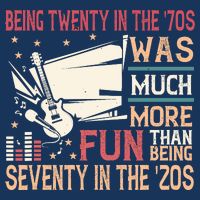 Being Twenty In The 70s Was Much More Fun Than In The 20s Drawstring Bag