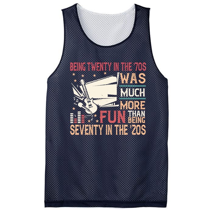 Being Twenty In The 70s Was Much More Fun Than In The 20s Mesh Reversible Basketball Jersey Tank