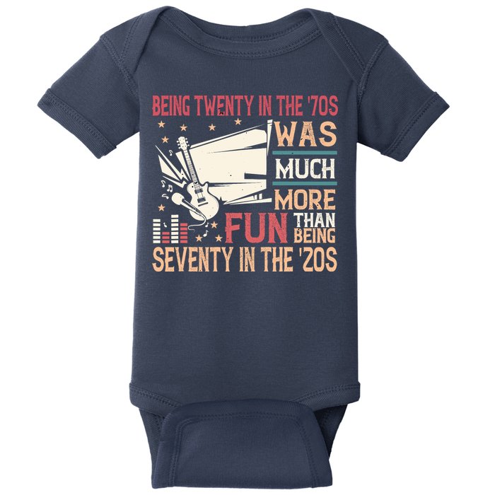 Being Twenty In The 70s Was Much More Fun Than In The 20s Baby Bodysuit