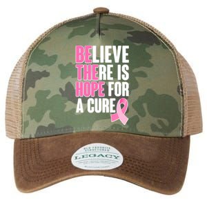 Believe There Is Hope For A Cure Be The Hope Breast Cancer Awareness Legacy Tie Dye Trucker Hat