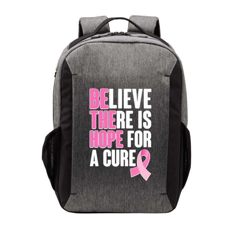 Believe There Is Hope For A Cure Be The Hope Breast Cancer Awareness Vector Backpack