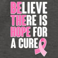 Believe There Is Hope For A Cure Be The Hope Breast Cancer Awareness Vector Backpack