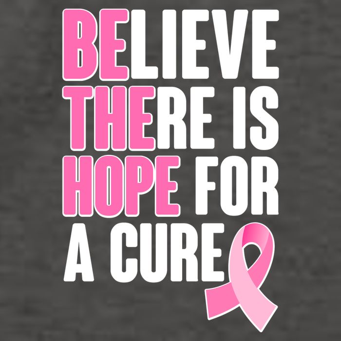 Believe There Is Hope For A Cure Be The Hope Breast Cancer Awareness Vector Backpack