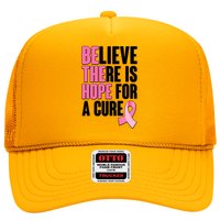 Believe There Is Hope For A Cure Be The Hope Breast Cancer Awareness Trucker Hat