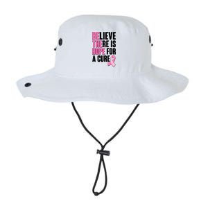 Believe There Is Hope For A Cure Be The Hope Breast Cancer Awareness Legacy Cool Fit Booney Bucket Hat