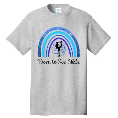 Born To Ice Skate / Figure Skater Athlete Skating Rainbow Tall T-Shirt