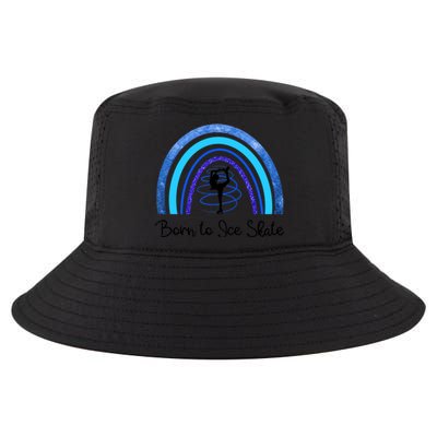 Born To Ice Skate / Figure Skater Athlete Skating Rainbow Cool Comfort Performance Bucket Hat