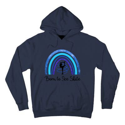 Born To Ice Skate / Figure Skater Athlete Skating Rainbow Tall Hoodie