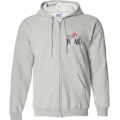 Be The I In Kind Cute Baby Elephant Full Zip Hoodie