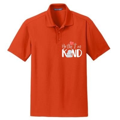 Be The I In Kind Cute Baby Elephant Dry Zone Grid Polo