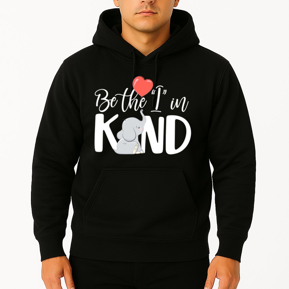 Be The I In Kind Cute Baby Elephant Hoodie