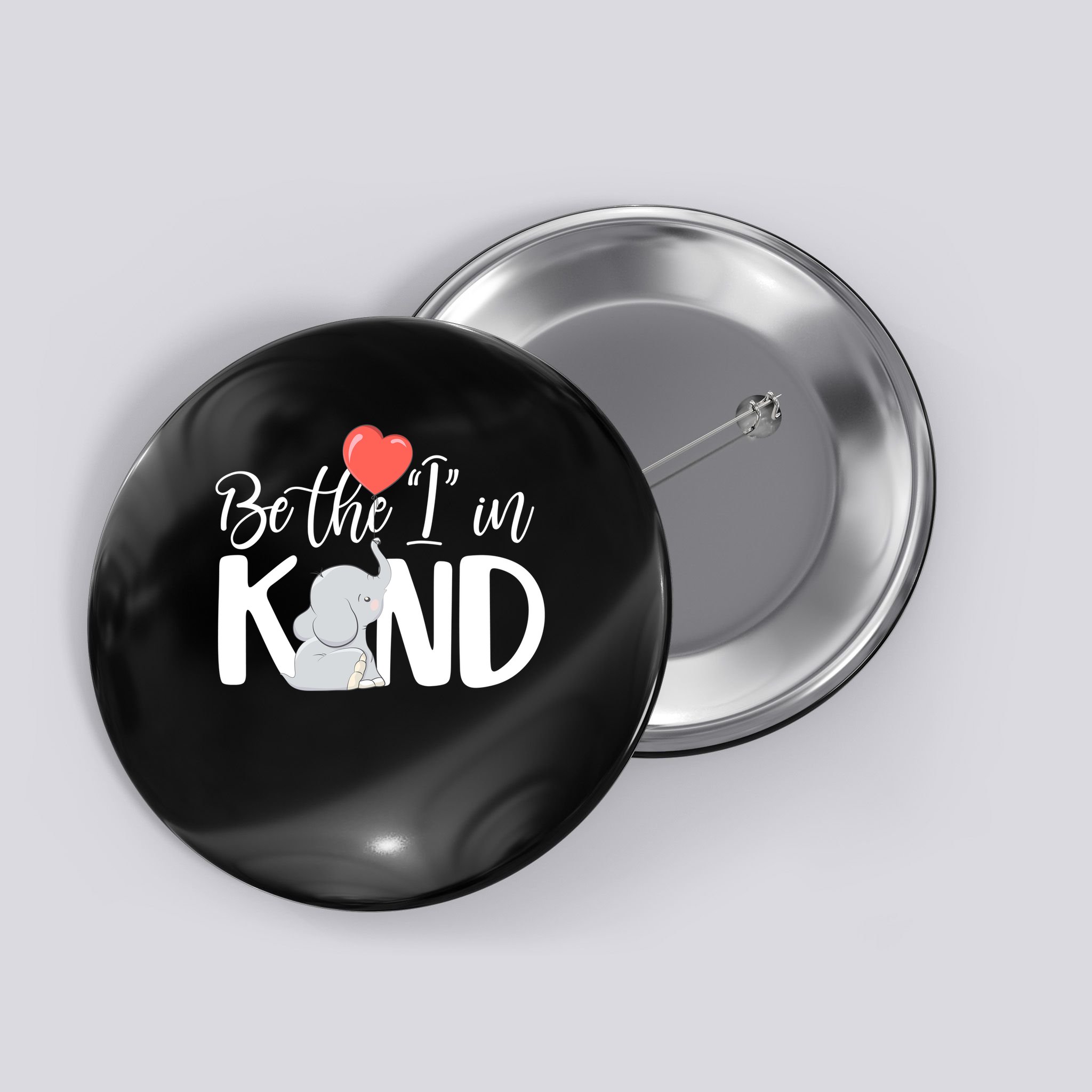 Be The I In Kind Cute Baby Elephant Button