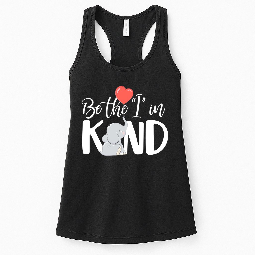 Be The I In Kind Cute Baby Elephant Womens Tank Top