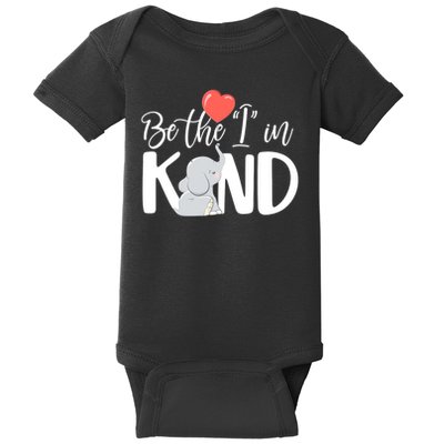 Be The I In Kind Cute Baby Elephant Baby Bodysuit