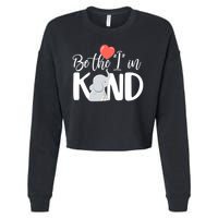 Be The I In Kind Cute Baby Elephant Cropped Pullover Crew