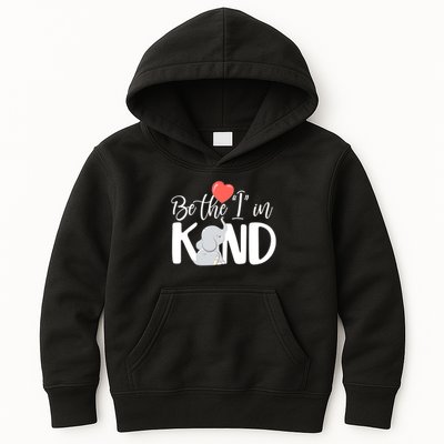 Be The I In Kind Cute Baby Elephant Kids Hoodie