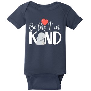 Be The I In Kind Cute Baby Elephant Baby Bodysuit