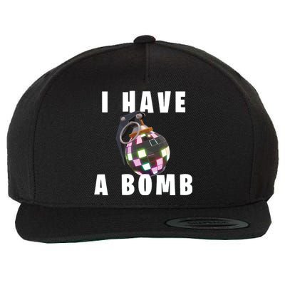 Bruh Tees I Have A Bomb Wool Snapback Cap