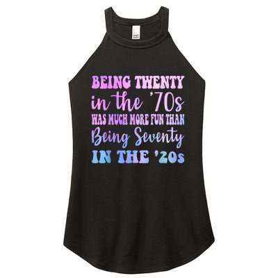 Being Twenty In The 70s Was Much More Fun Than Women's Perfect Tri Rocker Tank